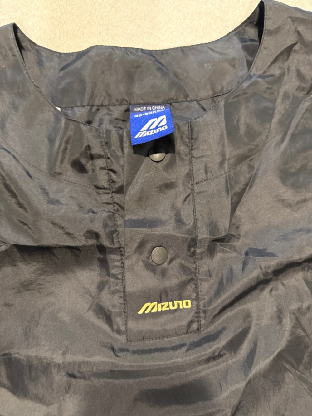 Mizuno Black Pullover with Yellow Logo